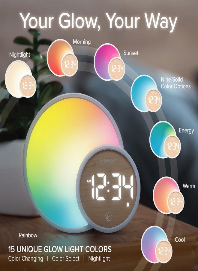 لا كروس تكنولوجي ساعة منبه رقمية بجانب السرير من لا كروس تكنولوجي 617-1412 L'Eclipse Light Assist - Image 2