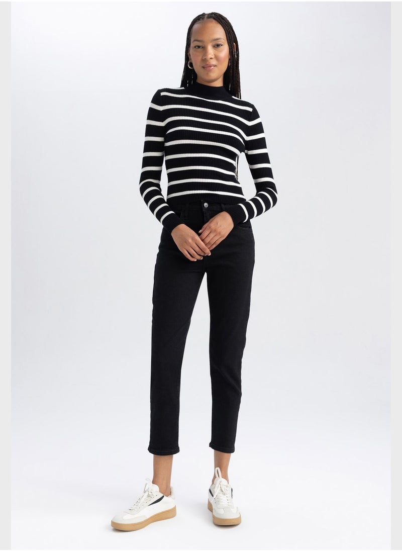 DeFacto - Stripe Detail Sweatshirt - Image 1