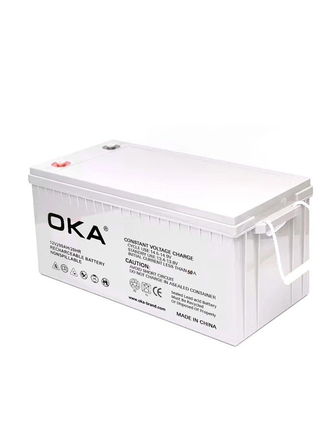 OKA OKA Solar Cell Gel Battery Made of High Quality Material 12V –200Ah  - Image 3