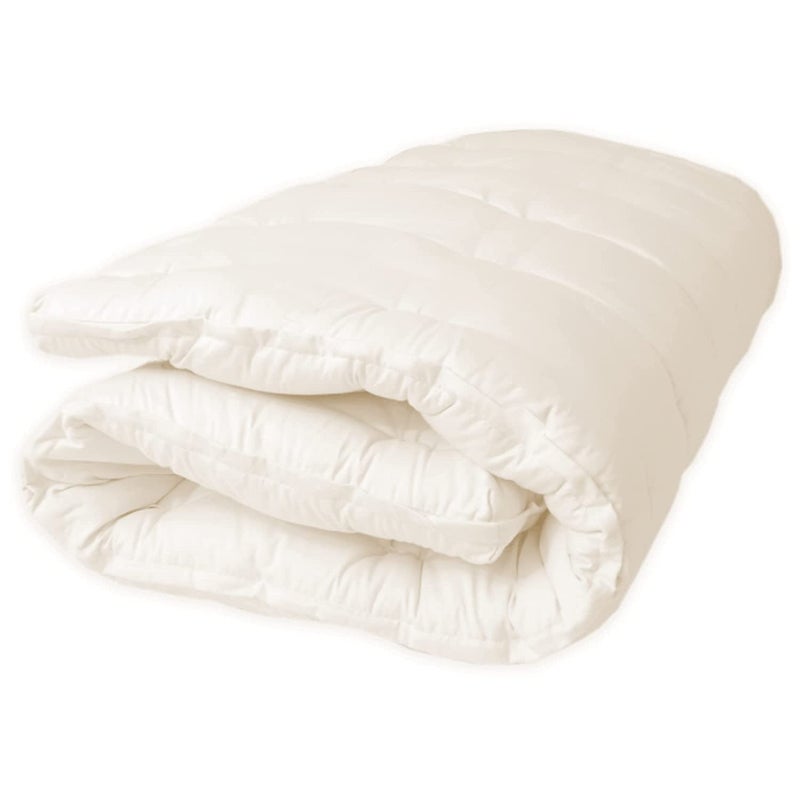 INDIAN DECOR INDIAN DECOR 80600 Supersoft White Cotton Foldable Handmade Single Bed Sleeping Mattress White Cotton 25 x 06 ft - Image 5