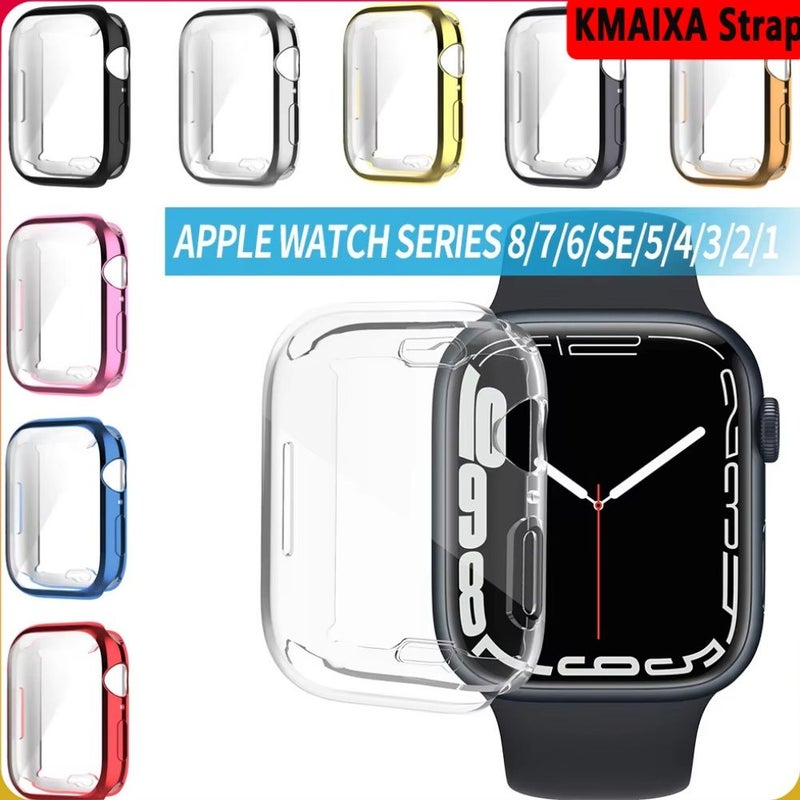 Transparent TPU Protective Bumper Cover for Apple Watch 49mm Series - Image 1