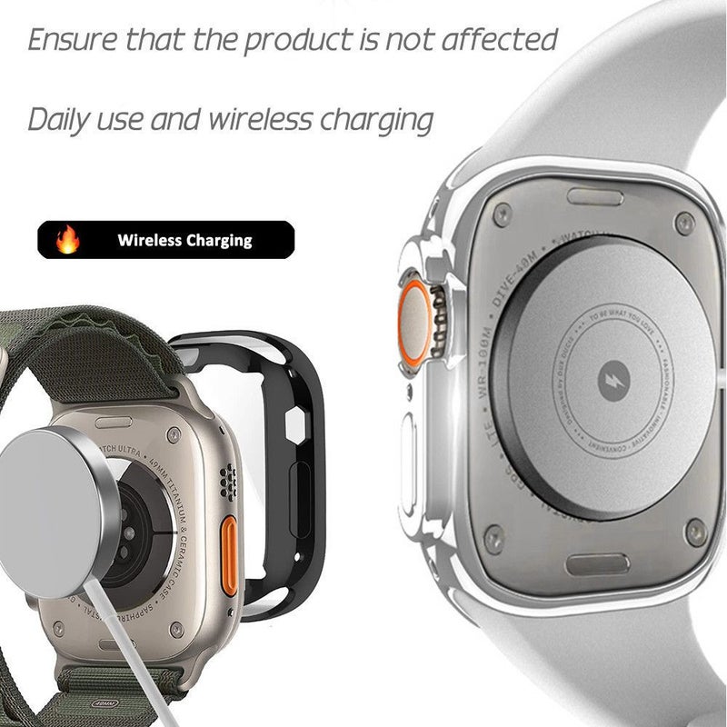 Transparent TPU Protective Bumper Cover for Apple Watch 49mm Series - Image 5