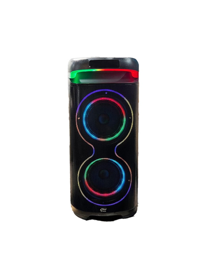 Zero ZR-1092H Portable Bluetooth Speaker – Powerful Sound, LED Lights, FM Radio, USB & AUX Support - Image 1