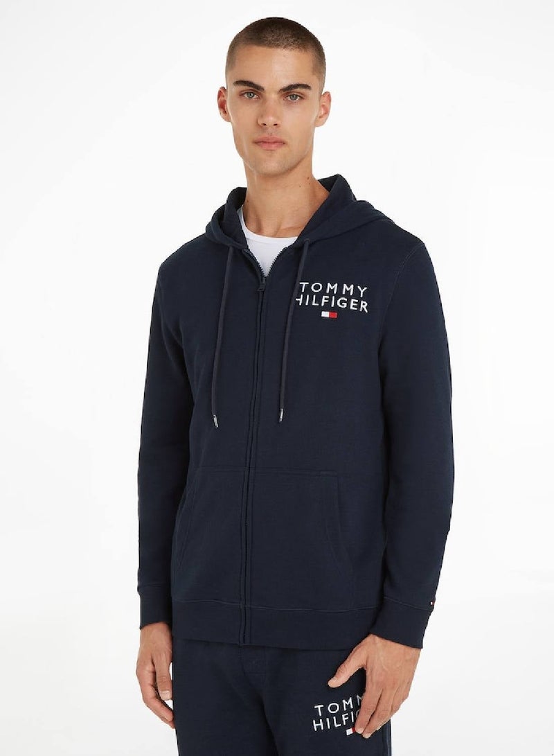 TOMMY HILFIGER Original Logo Lounge Hoodie - Image 1