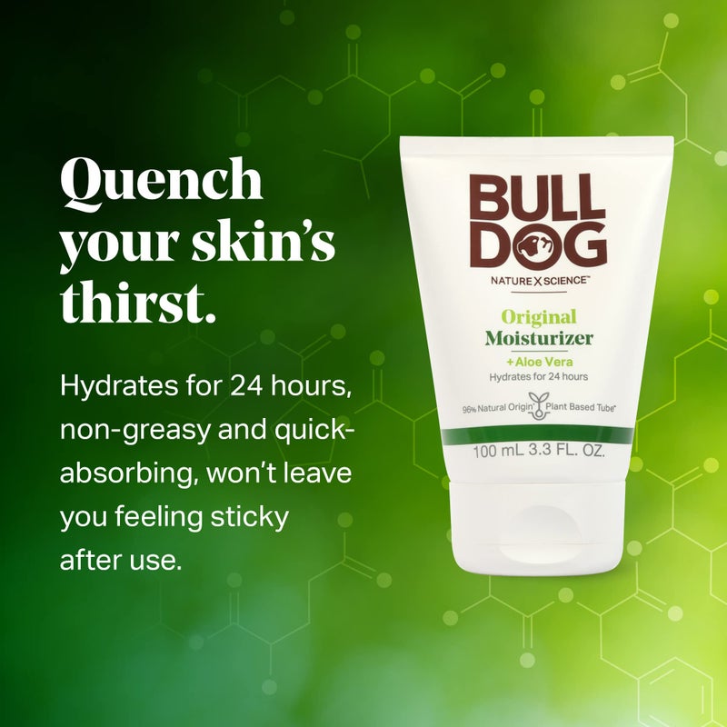 Bulldog Mens Skincare and Grooming Original Facial Moisturizer, 3.3 Fluid Ounce - Pack of 2 - Image 4