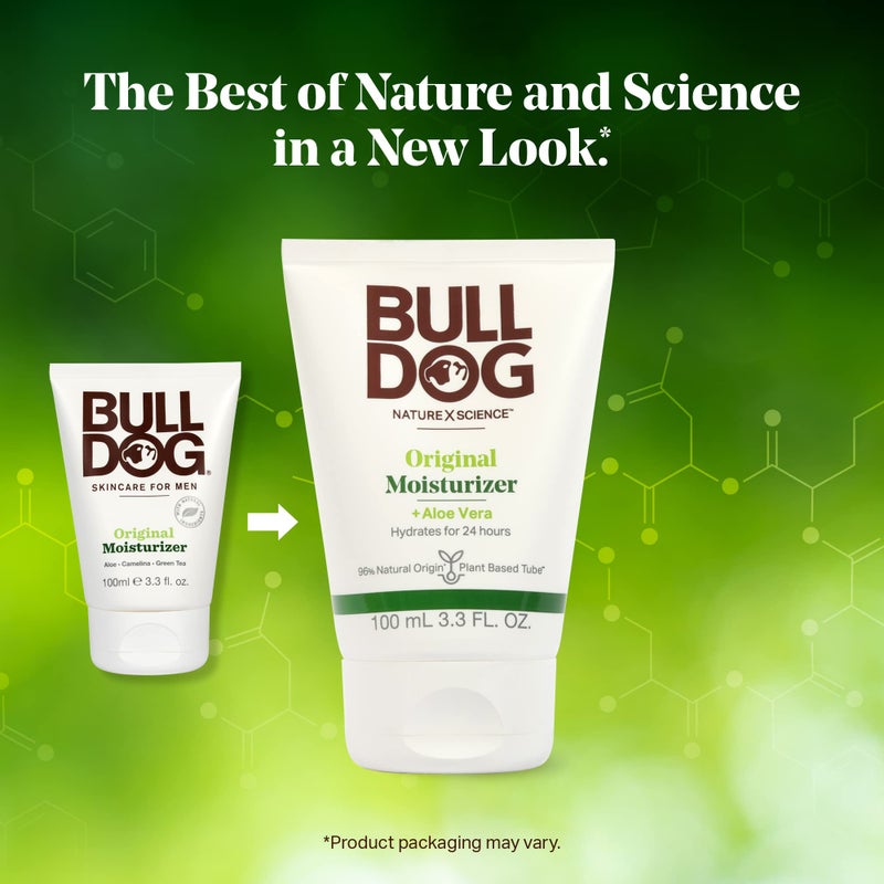 Bulldog Mens Skincare and Grooming Original Facial Moisturizer, 3.3 Fluid Ounce - Pack of 2 - Image 2