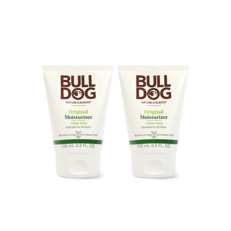 Bulldog Mens Skincare and Grooming Original Facial Moisturizer, 3.3 Fluid Ounce - Pack of 2 - Image 1