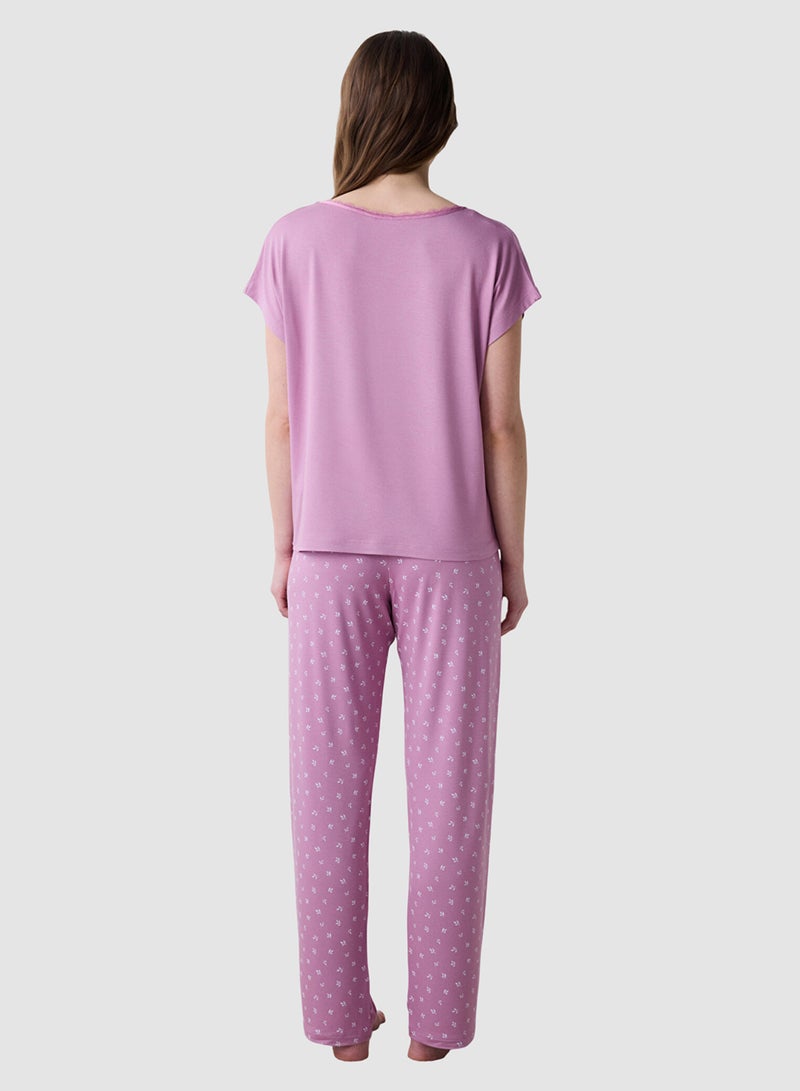 Penti Alia Soft Lilac Pyjama Set - Image 2