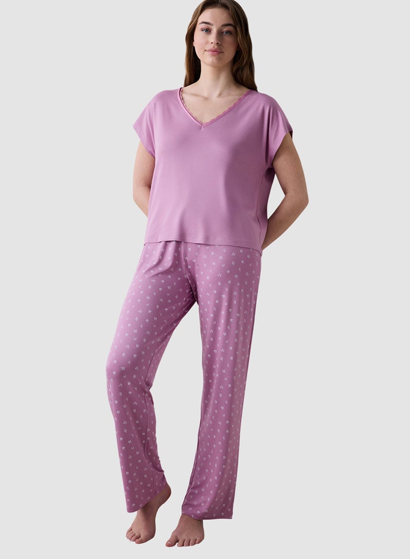 Penti Alia Soft Lilac Pyjama Set - Image 1
