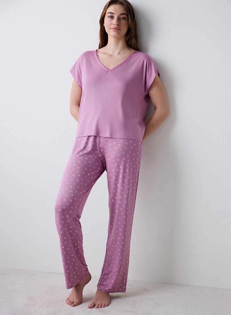 Penti Alia Soft Lilac Pyjama Set - Image 1