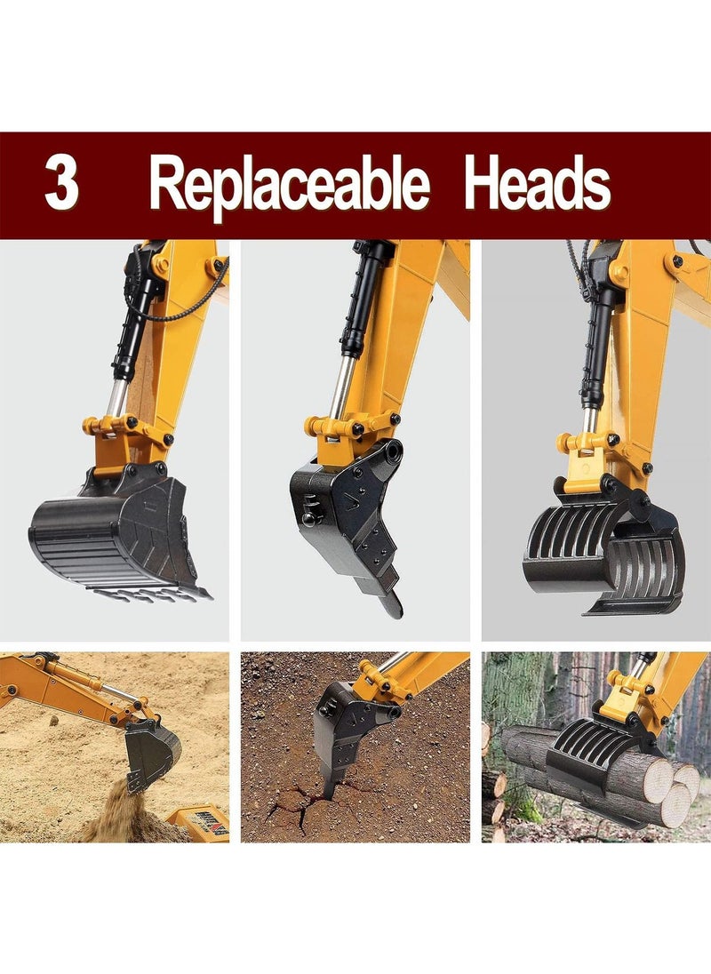 GT-Wheel RC Excavator 1580 for adults Remote Control Full Metal Construction Vehicle  - Image 4