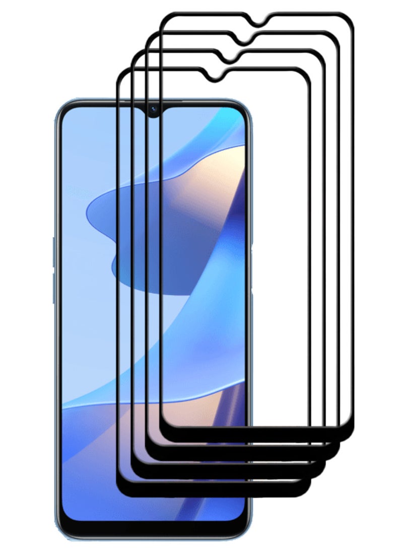 ACLIX 4 Pieces Antistatic ESD Dustproof Premium Quality High Definition Tempered Glass Screen Protector Designed For Oppo A16 - Image 1