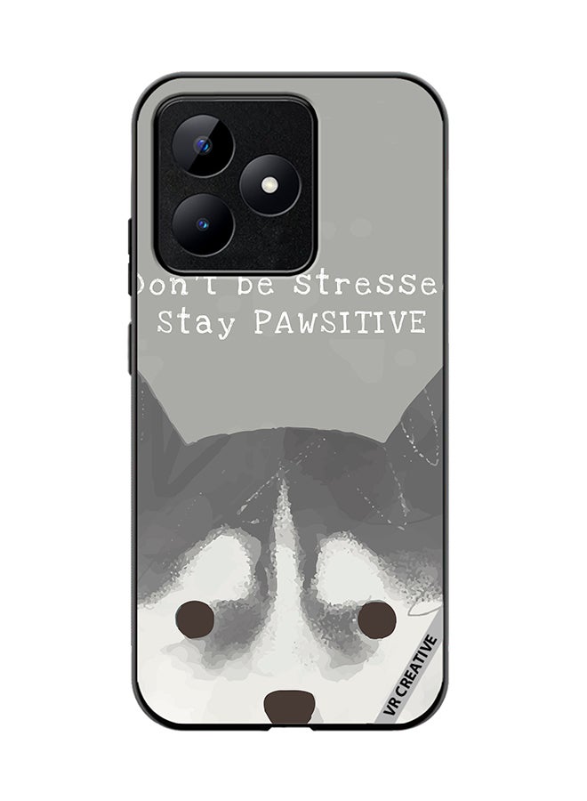 VR CREATIVE Protective Case Cover For Realme C53 Positive Dog Design Multicolour - Image 1