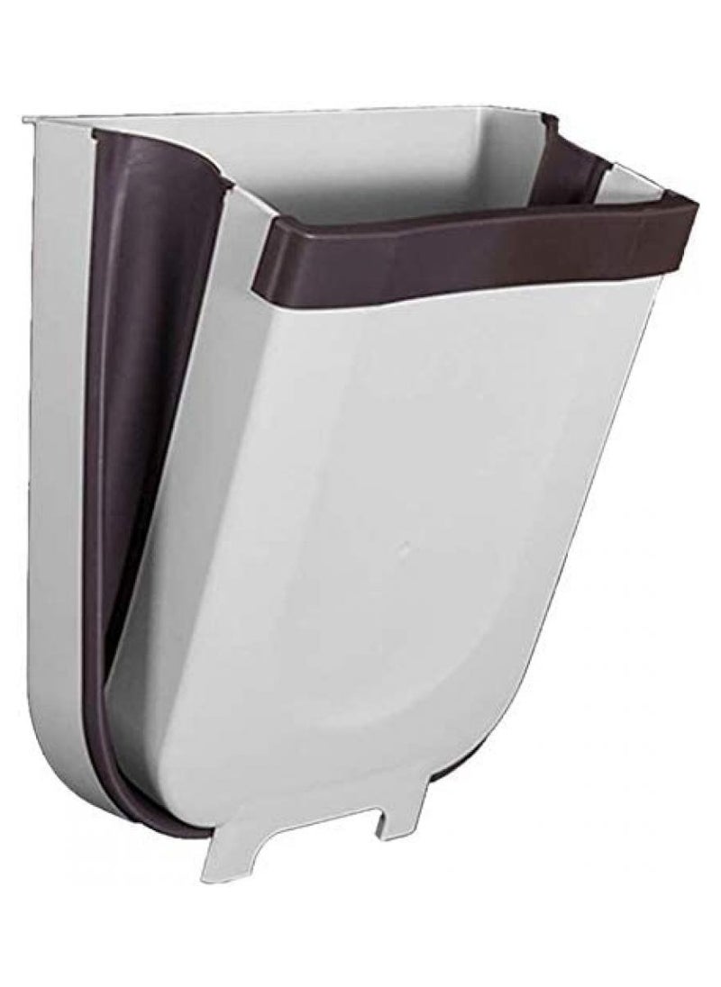Alissa - Hanging Trash Can,Over The Cabinet Garbage Bin,Collapsible Foldable Door Waste Container Home Office - Image 1