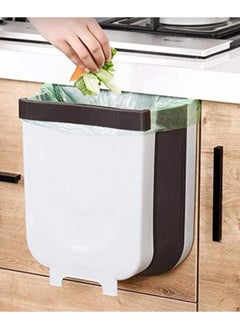 Alissa Hanging Trash Can,Over The Cabinet Garbage Bin,Collapsible Foldable Door Waste Container Home Office  - Image 3