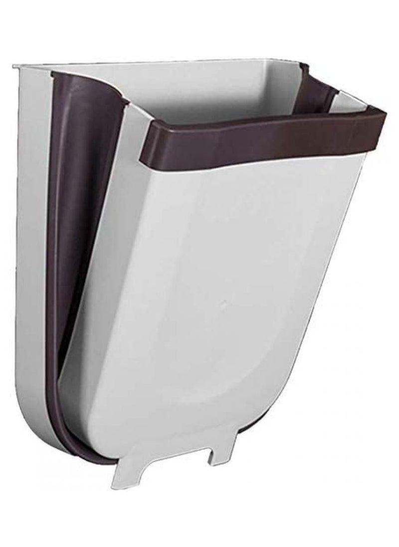 Alissa - Hanging Trash Can,Over The Cabinet Garbage Bin,Collapsible Foldable Door Waste Container Home Office - Image 1