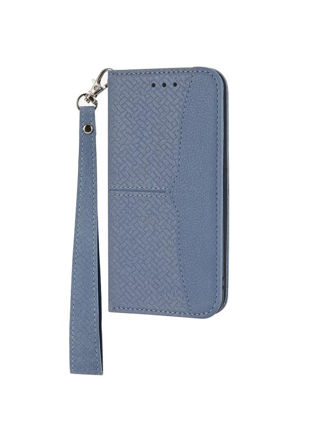 S-TOP Case For iPhone 12 / 12 Pro Woven Texture Stitching Magnetic Horizontal Flip PU Leather Case with Holder & Card Slots & Wallet & Lanyard - Image 2