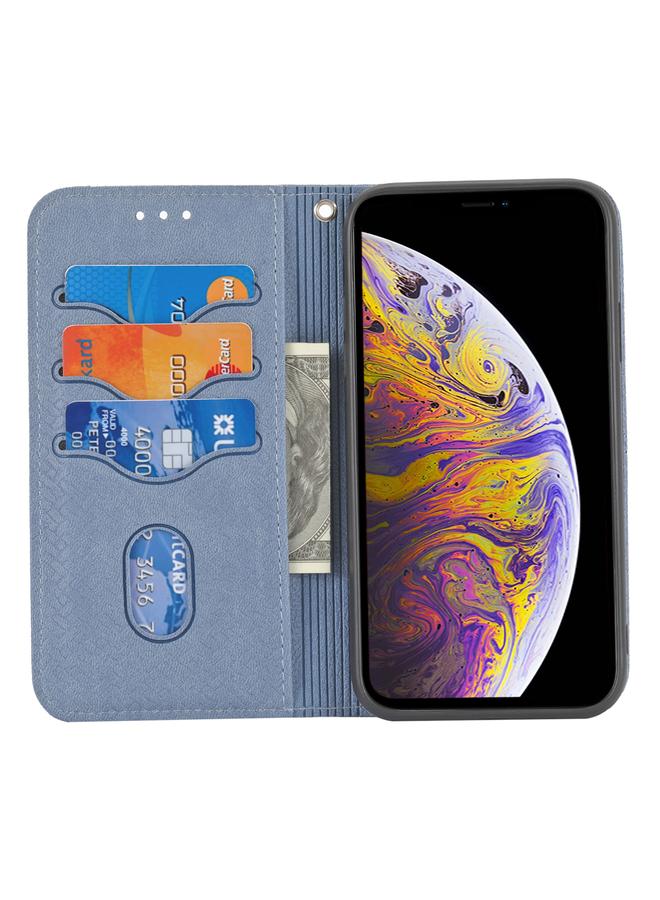 S-TOP Case For iPhone 12 / 12 Pro Woven Texture Stitching Magnetic Horizontal Flip PU Leather Case with Holder & Card Slots & Wallet & Lanyard - Image 4
