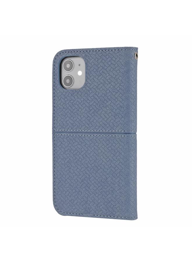 S-TOP Case For iPhone 12 / 12 Pro Woven Texture Stitching Magnetic Horizontal Flip PU Leather Case with Holder & Card Slots & Wallet & Lanyard - Image 3