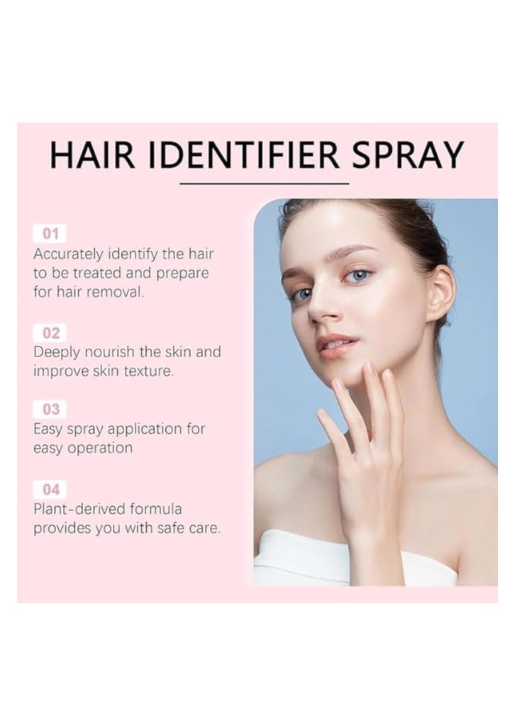 Rashell Cosmetics Hair identifier Spray for Face Shaving, Skin Body Hair Identifying Spray With Razors,Hair identifier Spray for Face Dermaplaning, Women Dermaplaning Tool for Face  - Image 3