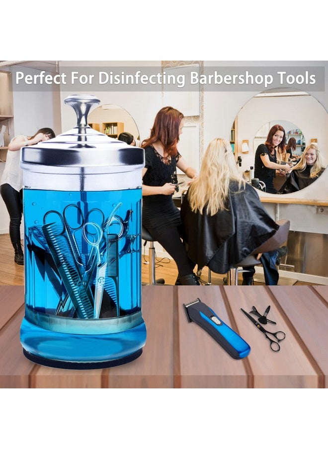 Namgznso Namgznso Disinfecting Jar, 33 Oz Manicure Disinfectant Jar, Small Glass Disinfectant Jar Container for Barber Supplies, Manicure Disinfecting Jar with Removable Basket for Nail Tool  - Image 4