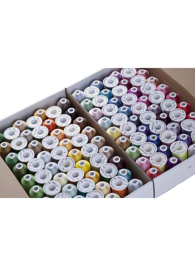 Simthread 120 Madeira Colors Polyester Machine Embroidery Thread Kit 550Y500M Similar to Madeira and RobinsonAnton Colors 40 Weight for Home Embroidery Sewing Machines - Image 3