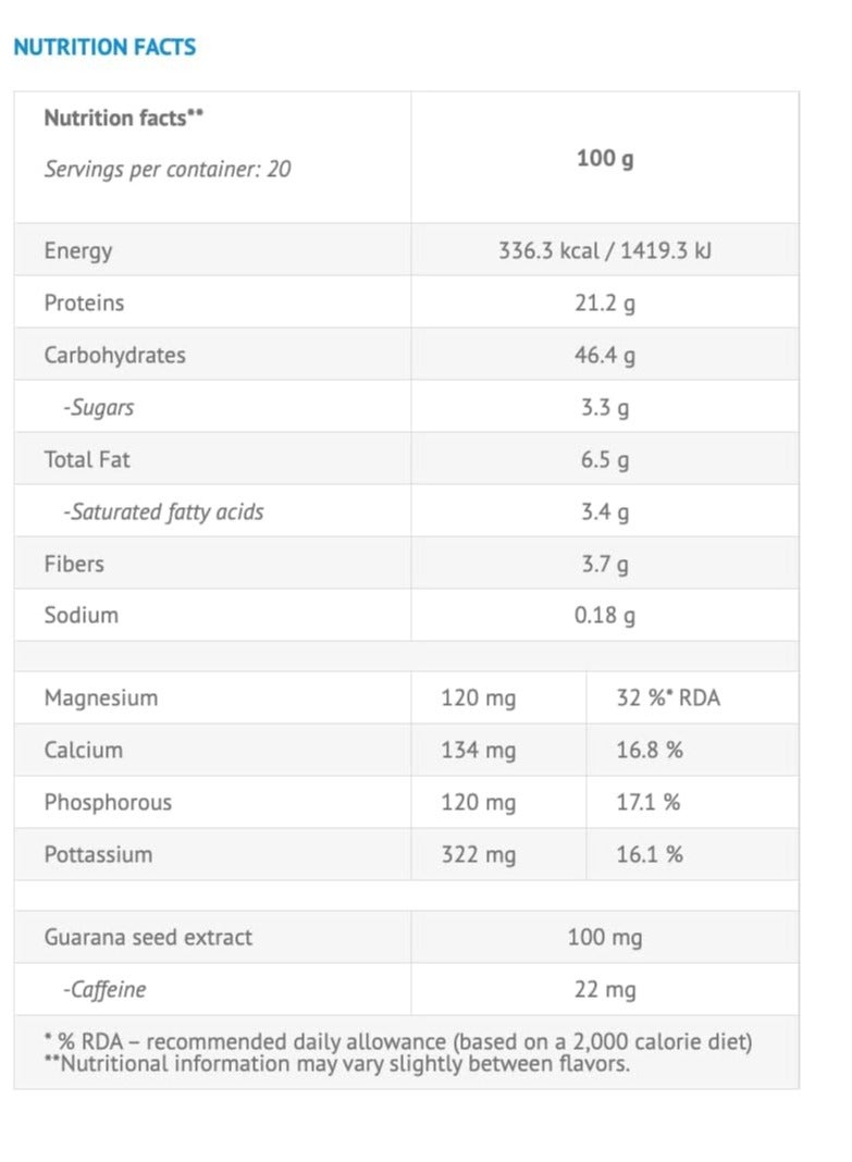 VIKING FORCE LABORATORIES Viking Breakfast Meal - Chocolate Flavour Breakfast Companion, 1000g packaging, 20 servings - Image 3