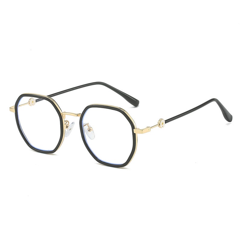 New Polygon Frame Daisy Decorative Mirror Legs Plain Street Photography Trendy No-degree Mirror for Boys and Girls - Image 5