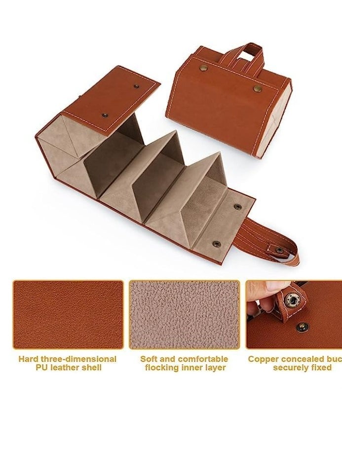 Sunglasses Storage Case, Multi Slot Travel Sunglasses Case, Travel Eyeglasses Case Storage 5 Slots, Foldable Eyeglasses Frame Case, Women's Men's Eyeglasses Display Case