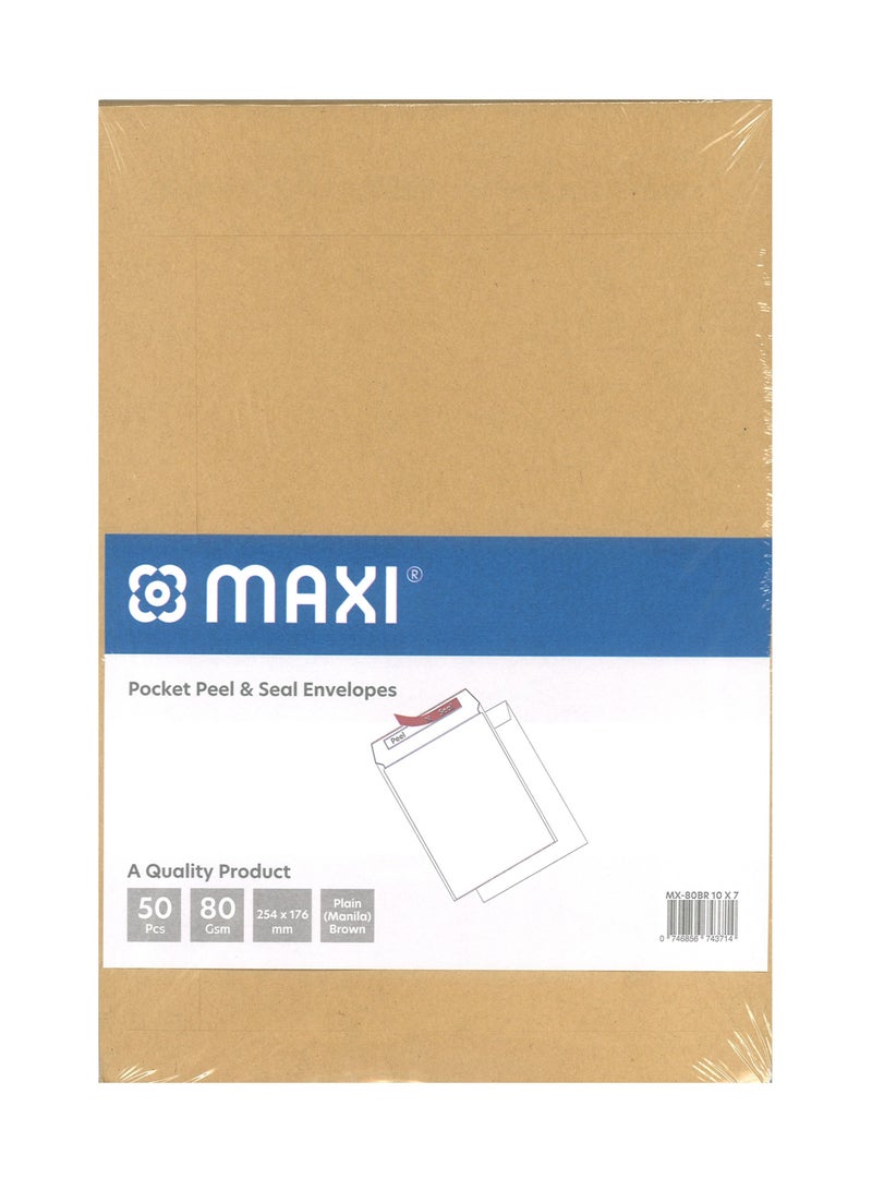 Maxi 50 قطعة من الأظرف البنية مقاس A5 - Image 2