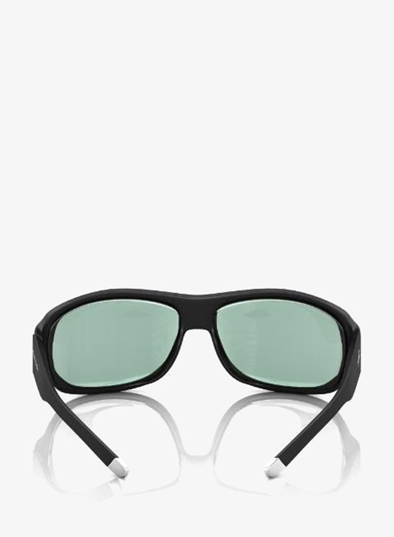 fastrack Polarized Sunglasses Black Frame Green Mirror Lens 70mm  - P089GR5PV - Image 4