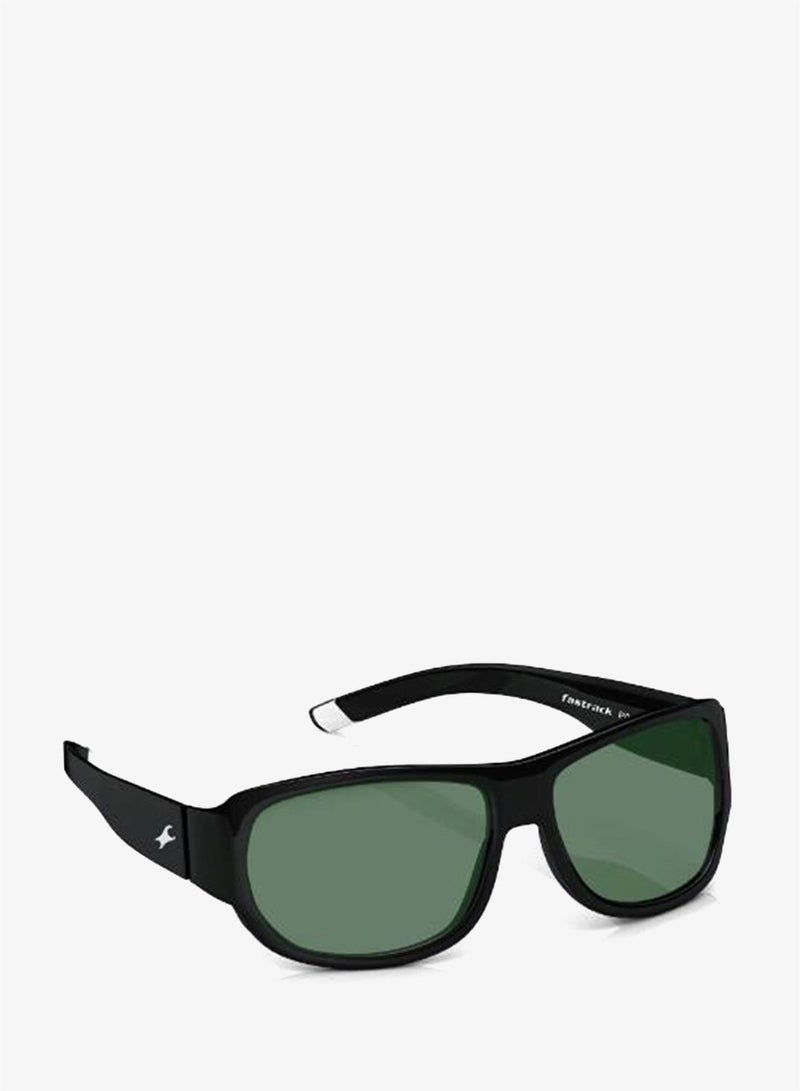 fastrack Polarized Sunglasses Black Frame Green Mirror Lens 70mm  - P089GR5PV - Image 1