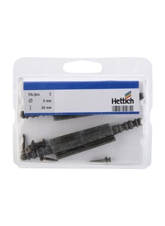 NIBEMINENT 2-Piece Screw On Hinge Silver  - Image 2