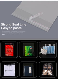 ZCM-HAPPY 200 Piece of Transparent Plastic Cellophane Bags for Packaging, Storing and Travel (20x30cm)  - Image 5