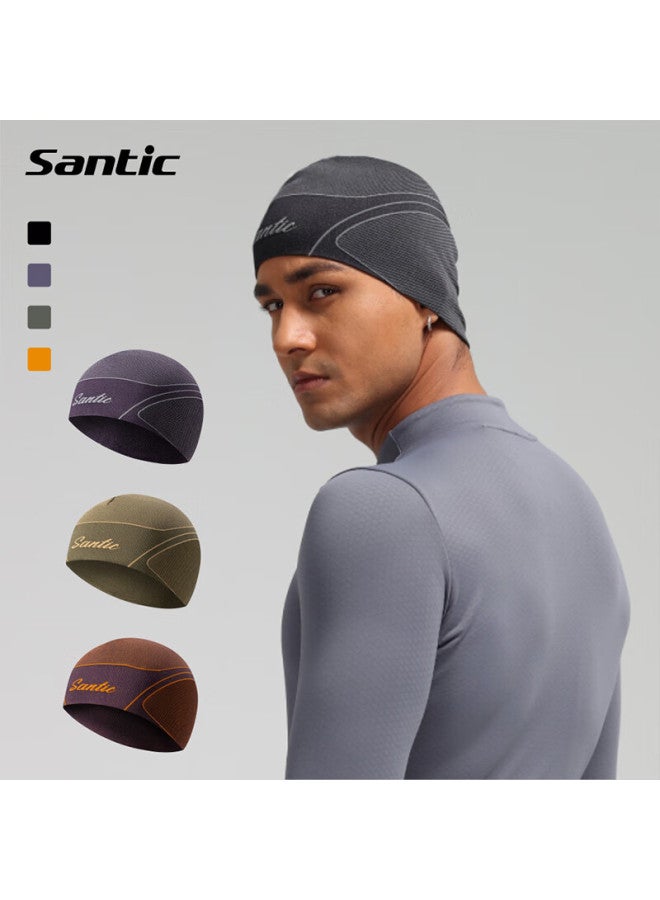 Sendik ike Santic Autumn And Winter Seamless Knit Beanie Cycling Warm Hat For Men And Women, Suji, Purple, One Size Fits All - Image 1