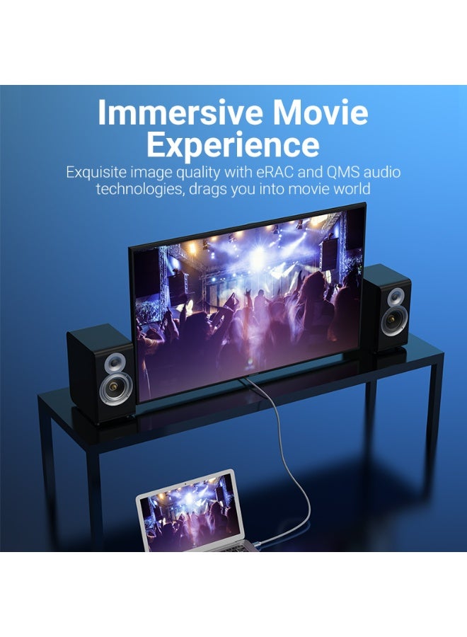 VENTION HDMI Male to Male Cable 8K Silver Aluminum Alloy Type Model - Image 5