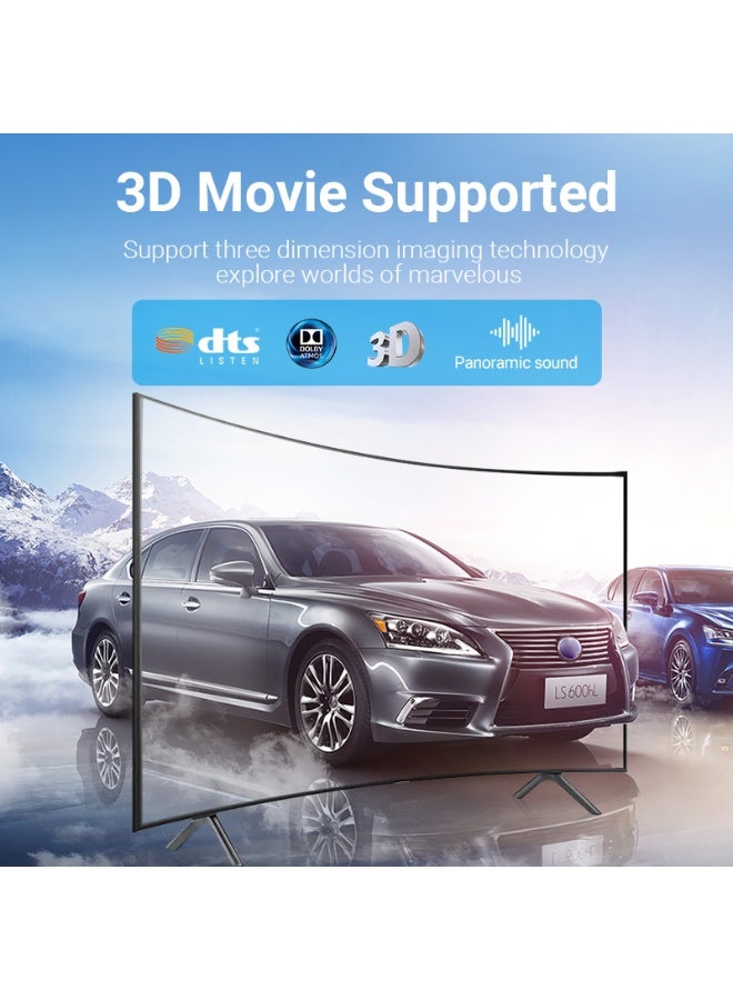 VENTION HDMI Male to Male Cable 8K Silver Aluminum Alloy Type Model - Image 3