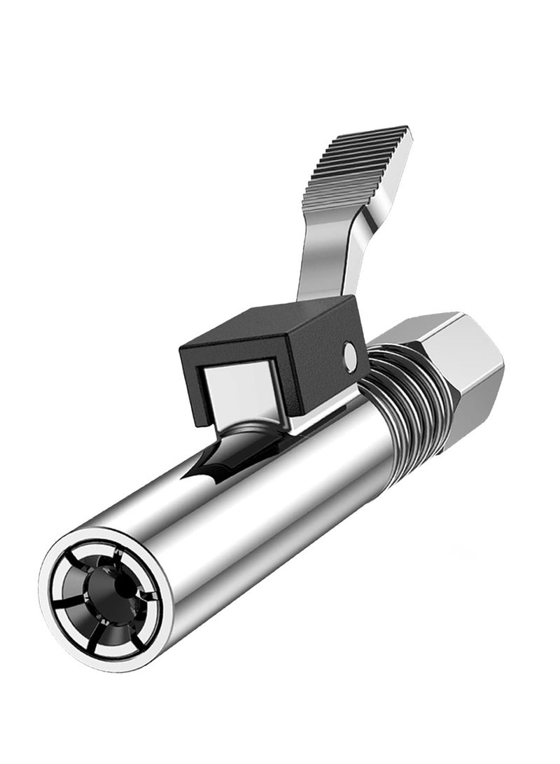 SOLARAE Grease Gun Coupler, Grease Gun Tip with 6 Thickened Jaws Compatible with All Grease Guns 1/8" NPT Grease Gun Fittings. 12000 PSI High Pressure Grease Fittings, Long-Lasting rebuildable Tool - Image 1
