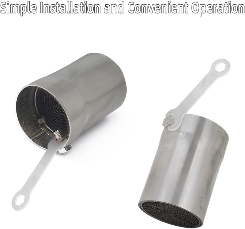 CHANGCHENG 2 Pcs Exhaust Baffle Silencer DB Killer Muffler for Motorcycle Pipe-C - Image 4