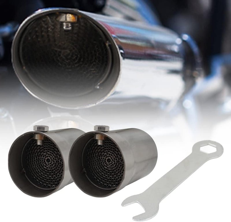 CHANGCHENG 2 Pcs Exhaust Baffle Silencer DB Killer Muffler for Motorcycle Pipe-C - Image 1