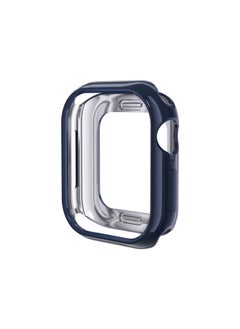 For Apple Watch10 Apple Watch Case Iwatch10 TPU Case Half Bag Hollow Case-Color:Midnight Blue-Dimensions:S10 # 46mm (opp Packaging)