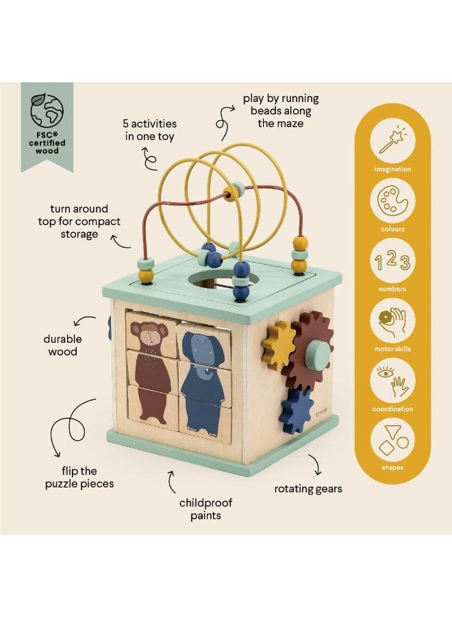 Trixie Wooden 5-in-1 Activity Cube - Image 5