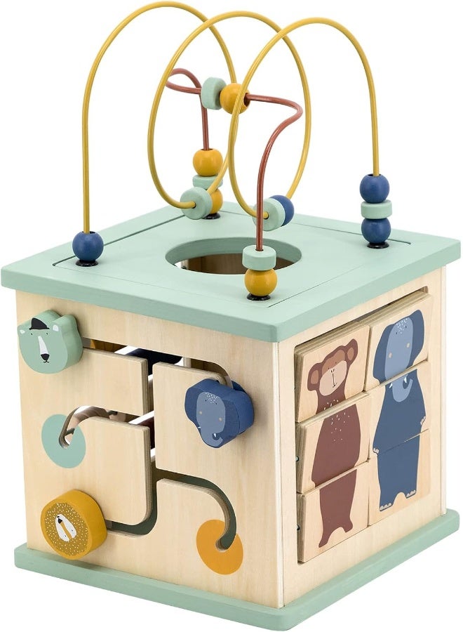 Trixie Wooden 5-in-1 Activity Cube - Image 1