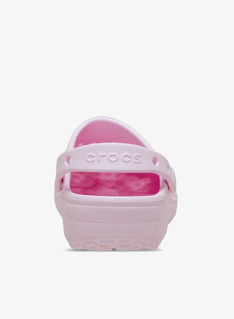 Crocs Unisex Pink Milk Classic Floral Cut Out Clog - Image 5