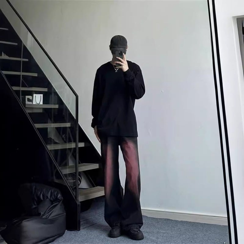 Unisex Classic Denim Jeans Loose Fit Daily Outdoor Wear - Image 3