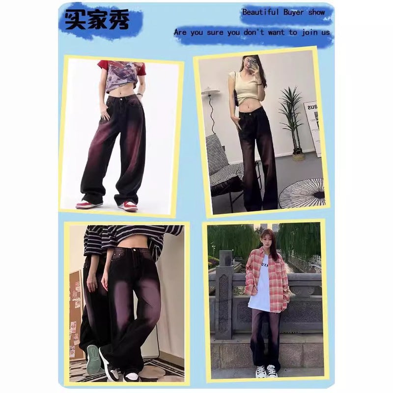 Unisex Classic Denim Jeans Loose Fit Daily Outdoor Wear - Image 5