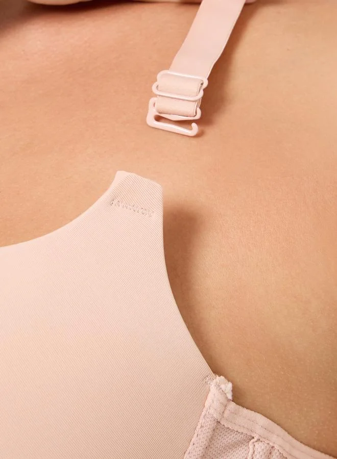Styli Multi Pack of 2 - Padded Wired Solid Balconette Bra with Metal Trim for Women | Best Price UAE