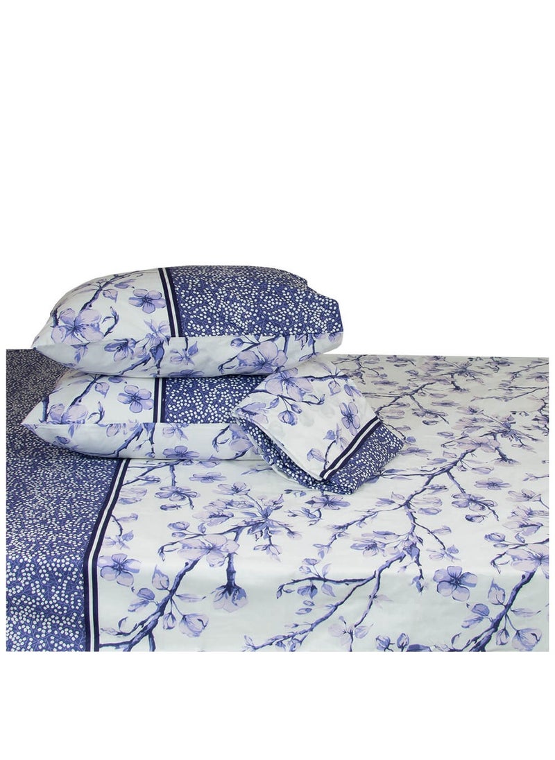 Family Bed - Flat Bed sheet Set 100% Cotton 4 pieces size 240 x 250 cm Model 1020 from Family Bed - Image 1