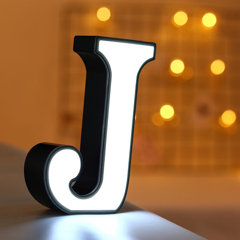 LED Alphabet Lights 26 White Light Eco-Friendly ABS Material - DIY Letter Lights Portable Design With Double-Sided Tape for Home Decor Parties Outdoor Events - Image 3