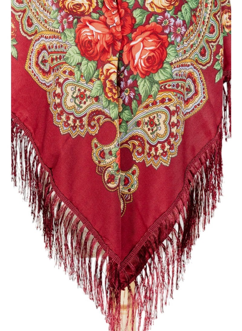 دىدانيالا شال نسائي قطني بشرّابات من أوروبا الشرقية من ليليا - Image 5